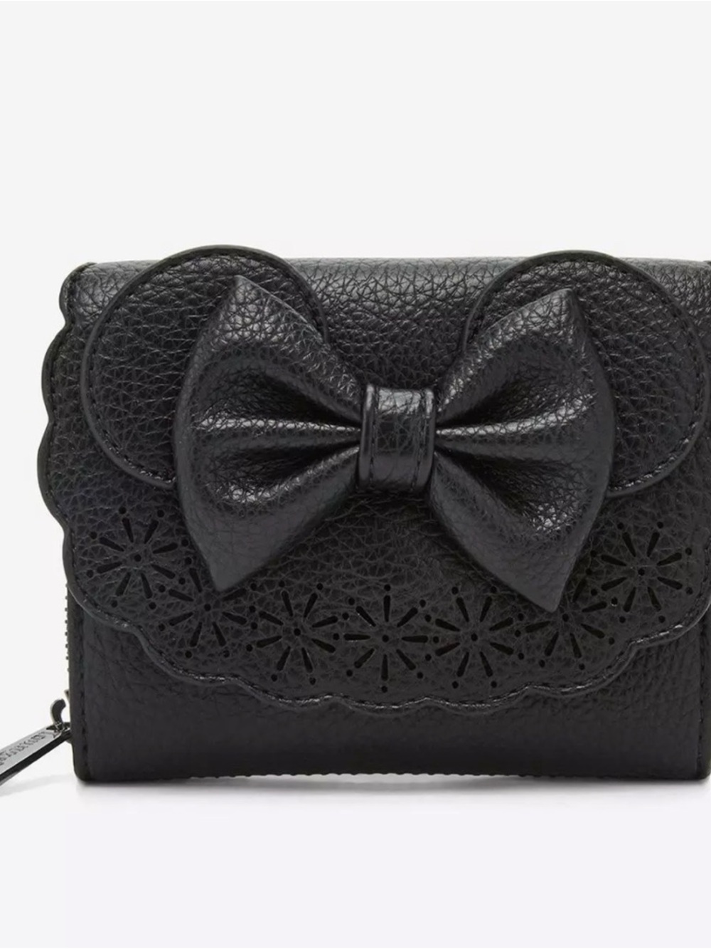 Loungefly Disney Minnie Mouse Black Wallet with Details